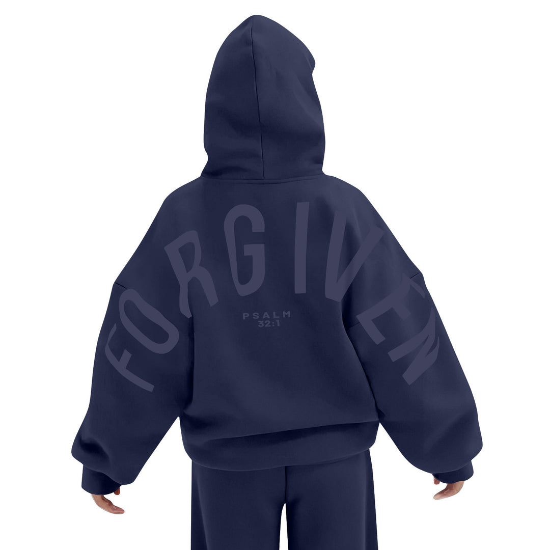 FORGIVEN Printed Long-Sleeved Hooded Sweatshirt