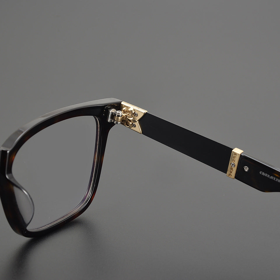 Chrome Hearts Acetate Pure Titanium Square Frame Eyeglasses