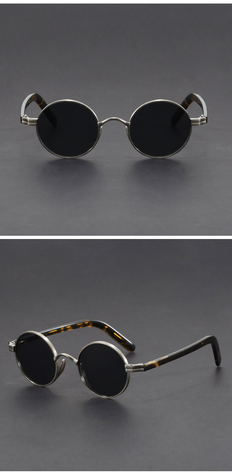 Metal-framed crystal sunglasses