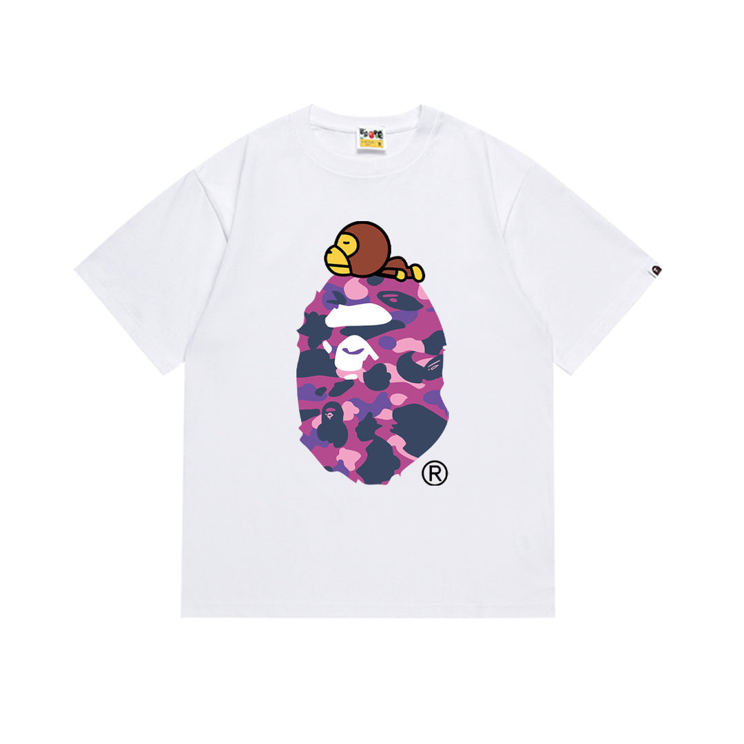 BAPE Summer Camouflage Ape Head Short-Sleeve T-Shirt