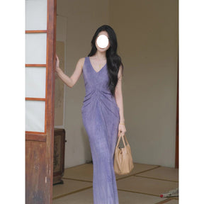 Summer New Chinese Style High-end Linen Sleeveless Dress