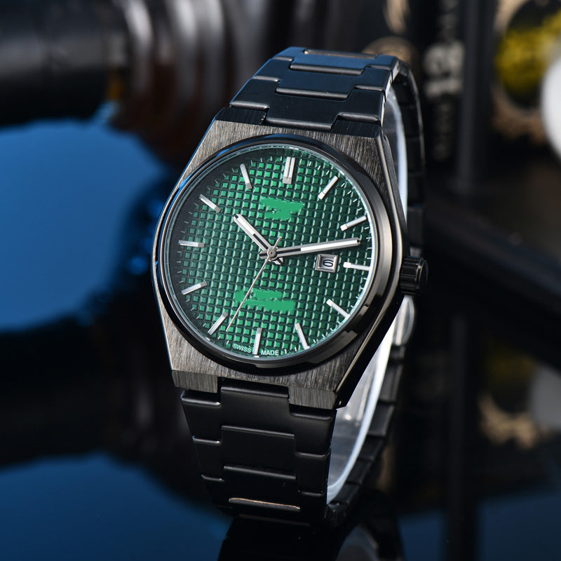 Classic Simple and Generous Solid Steel strap Watch