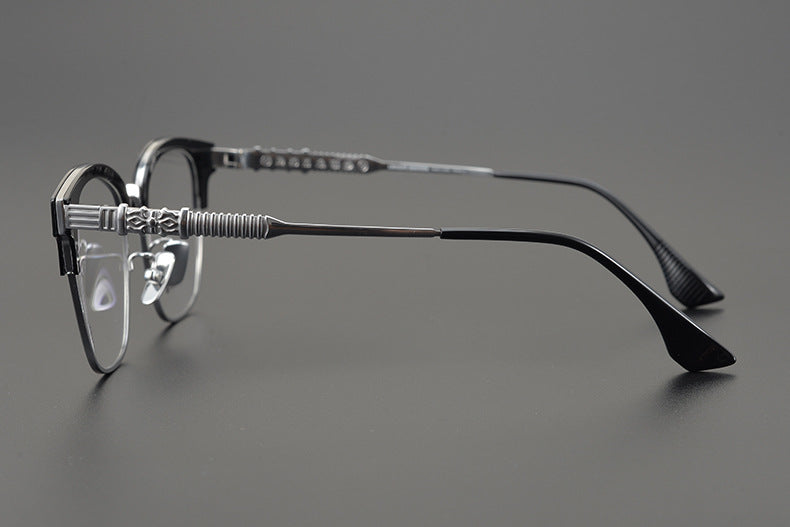 Retro Ultra-Light Semi-Rimless Glasses