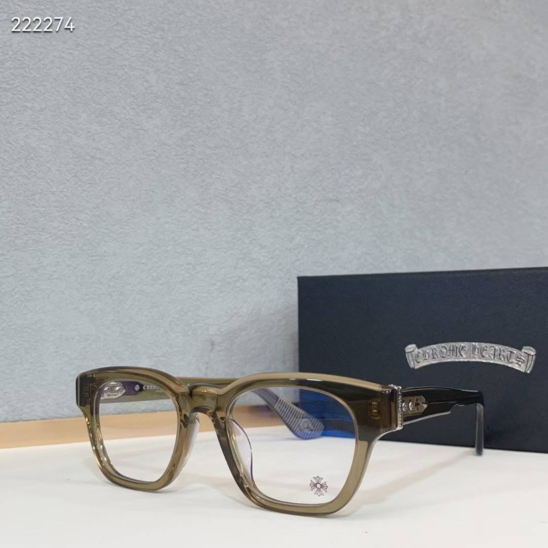 Chrome Hearts Round-Frame Glasses for Stylish Men