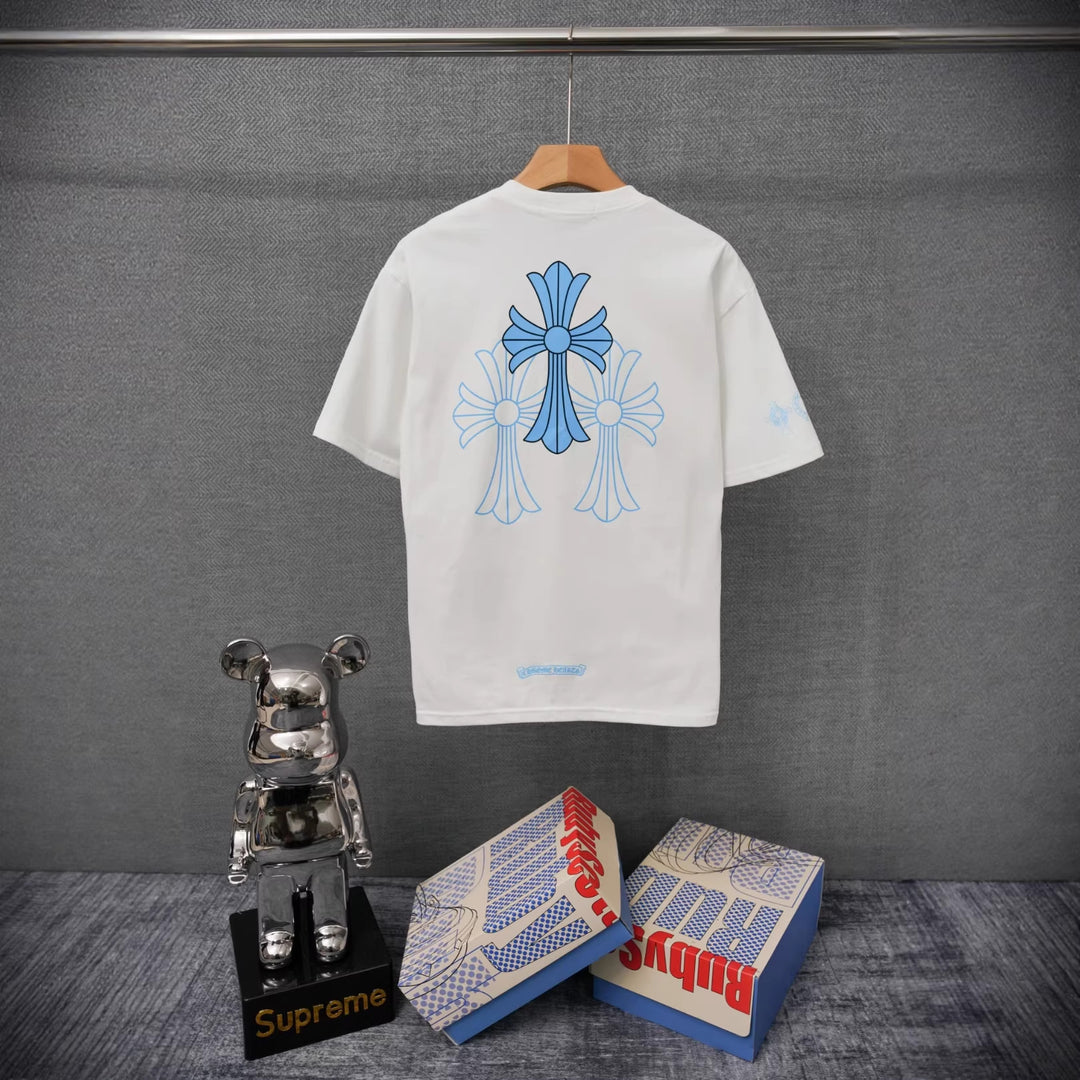 Chrome Hearts Summer Short-Sleeve Printed T-Shirt