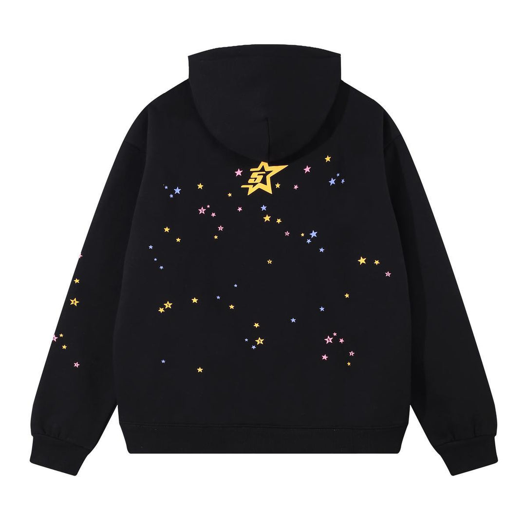 Sp5der foam letter 555 hoodie Pink Casual pants