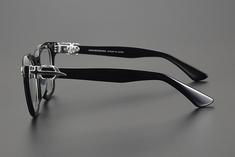 Chrome Hearts large frame clear lens glasses
