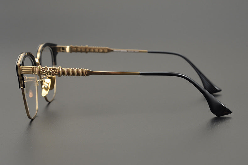 Retro Ultra-Light Semi-Rimless Glasses