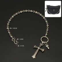 Chrome hearts bag chain accessories short chain handbag pendant