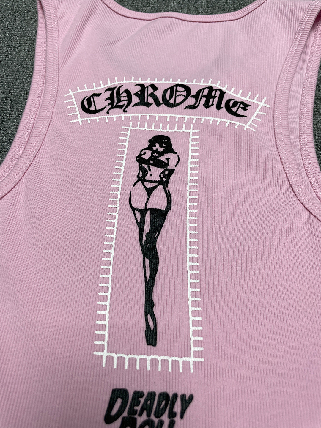 Chrome Hearts Manga Girl Print Vest Dress
