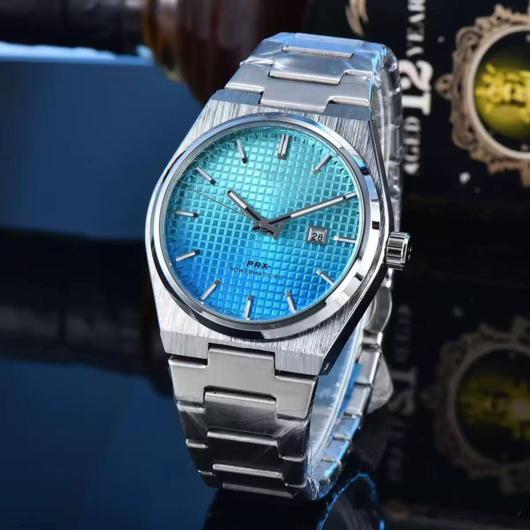 Classic Simple and Generous Solid Steel strap Watch