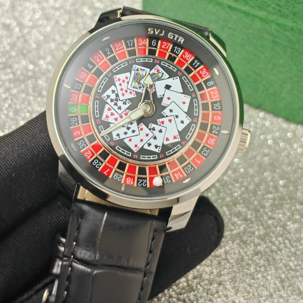 Rotary wheel quartz watch