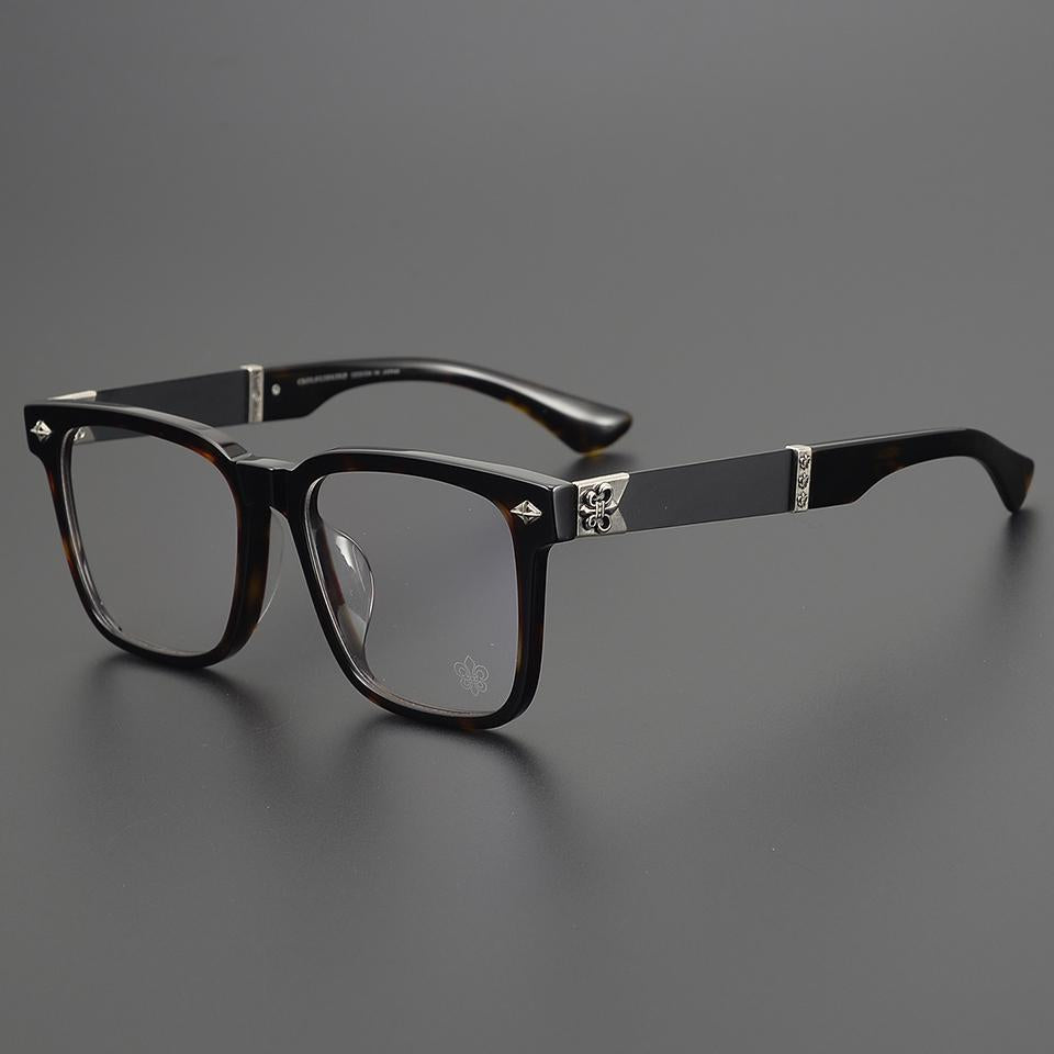 Chrome Hearts Acetate Pure Titanium Square Frame Eyeglasses