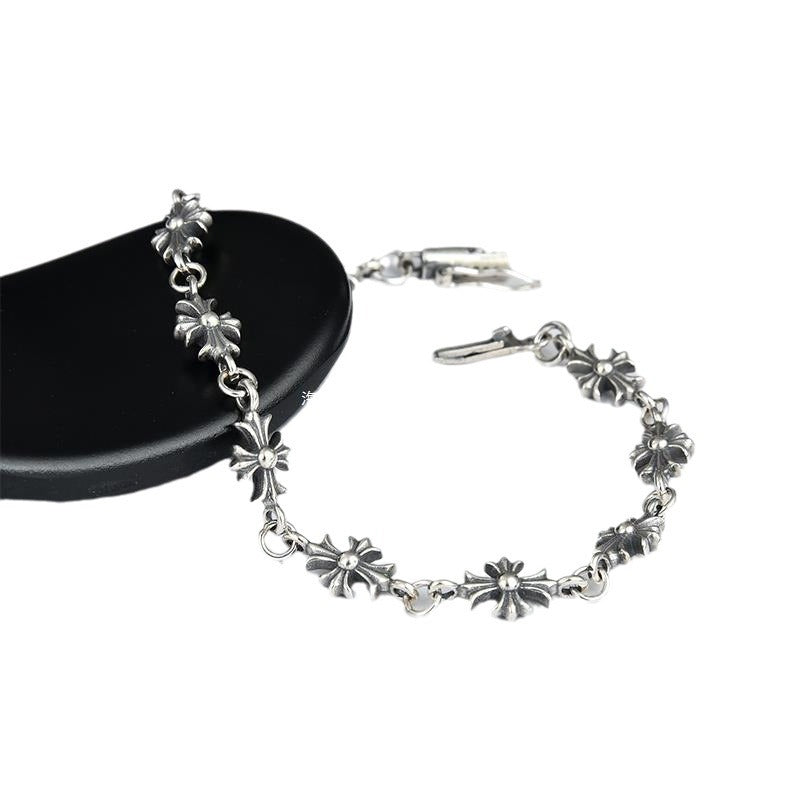 chrome hearts cross anchor bracelet