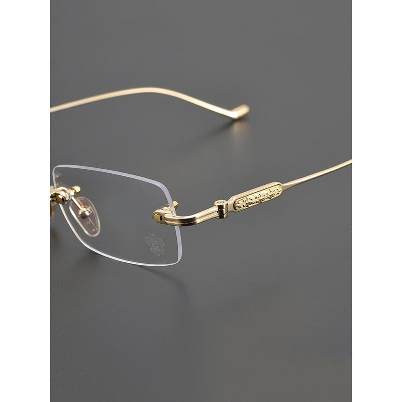 Chrome Hearts Engraved Rimless Frames