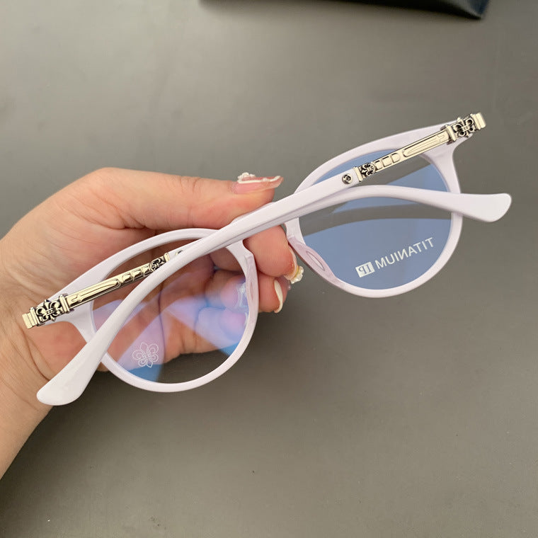 Chrome Hearts retro large frame versatile glasses