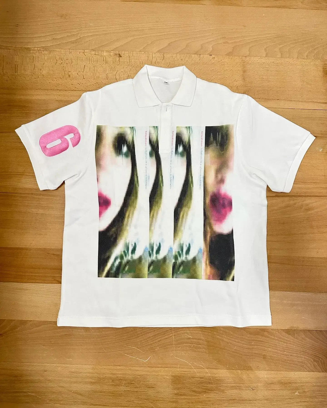 Retro Button-down V-neck Polo Short Sleeve Shirt