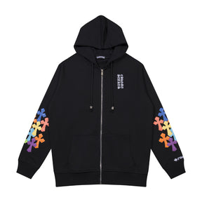 chrome hearts hoodie cardigan pure cotton