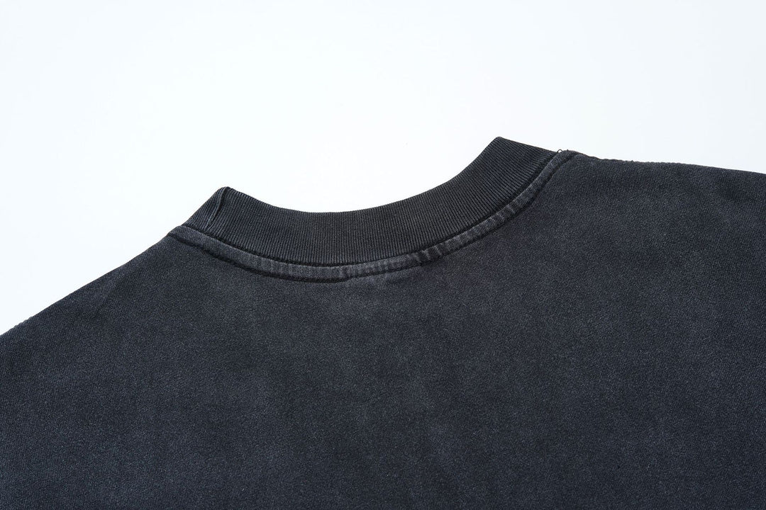 VAL Washed and Distressed Streetwear T-Shirt