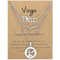 Zodiac Necklace Vintage English Star Image Pendant Three Piece Jewelry Set