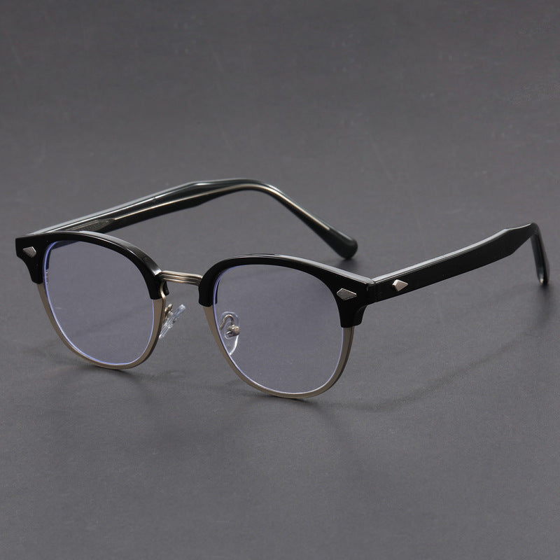 Retro eyebrow-line frame glasses