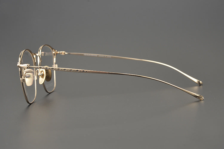 Handmade minimalist pure titanium fashion glasses