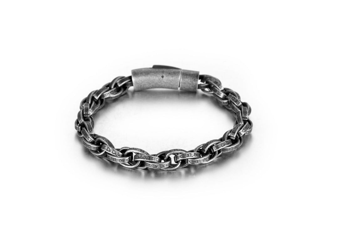 Retro Distressed Handmade Braided Twist Bracelet