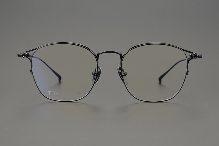 Handmade minimalist pure titanium fashion glasses