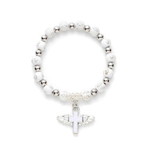 rosary bracelet acrylic cross angel hand jewelry