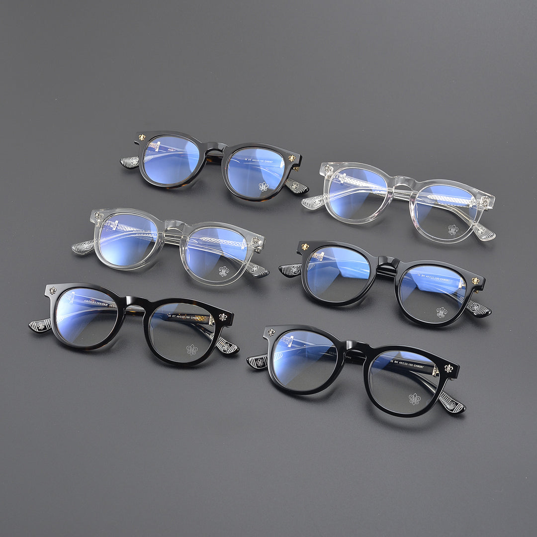 Chrome Hearts Ultralight Acetate Large Round Eyeglass Frames