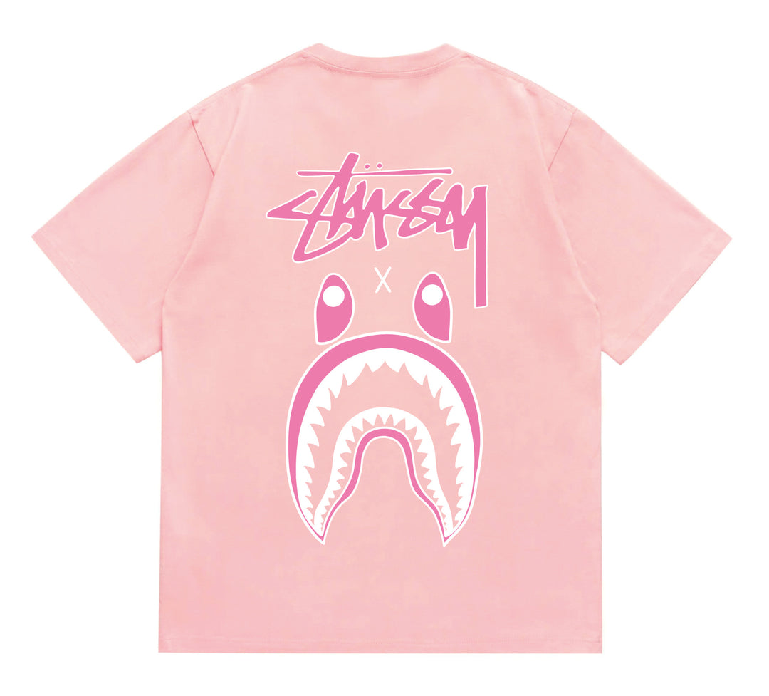 BAPE loose fit short-sleeved letter print t-shirt