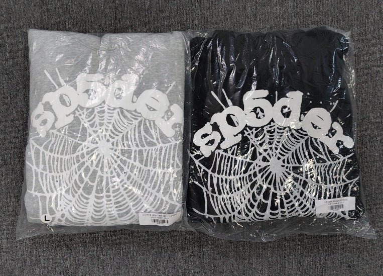 Sp5der Foam Print Spider Thick Fleece Hoodie