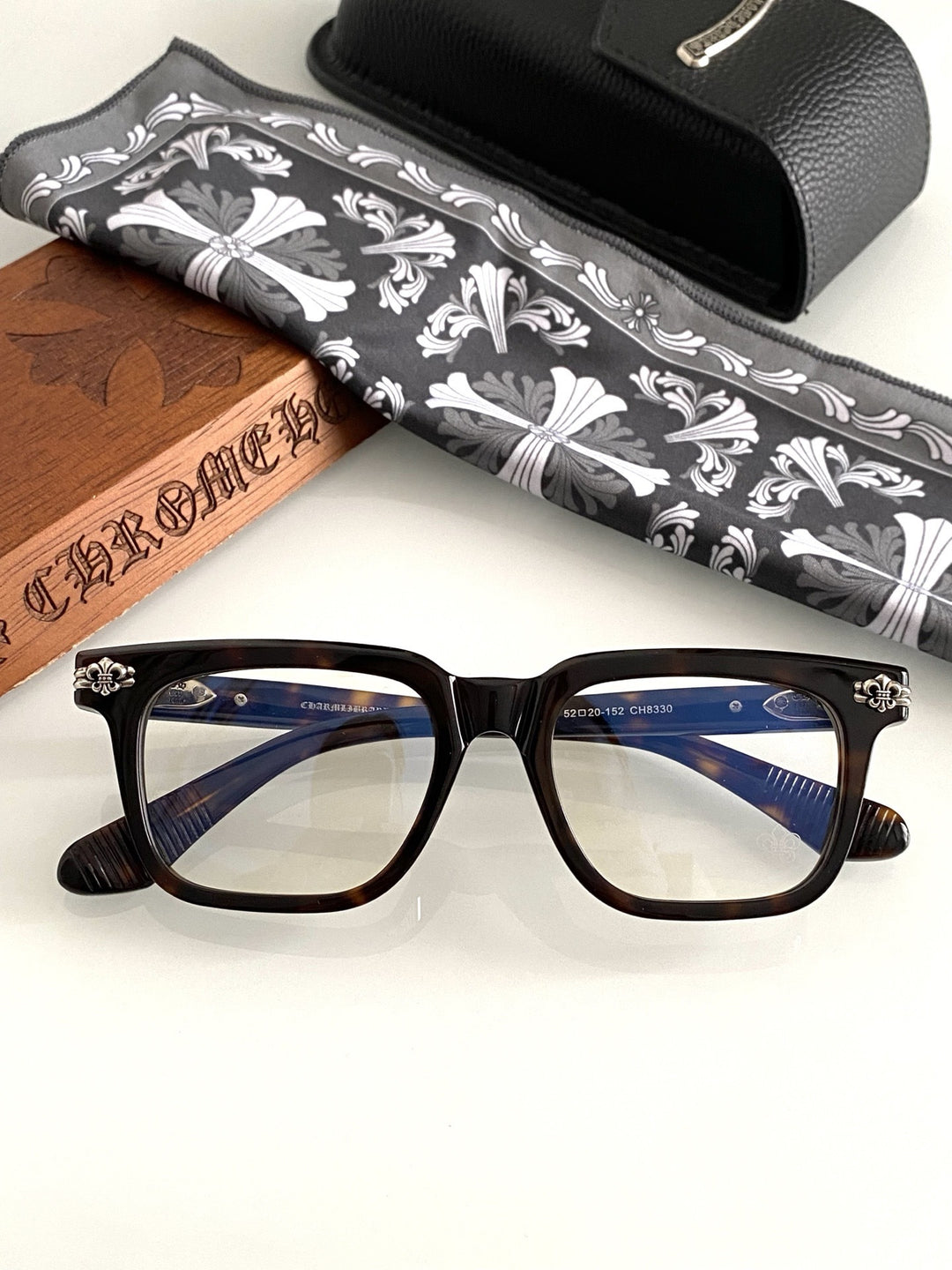 Chrome Hearts hand polished and manufactured glasses