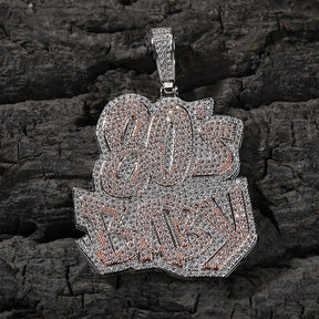 80Sbaby hip-hop diamond necklace