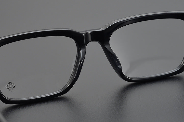 Handcrafted Square Retro Acetate Eyeglasses