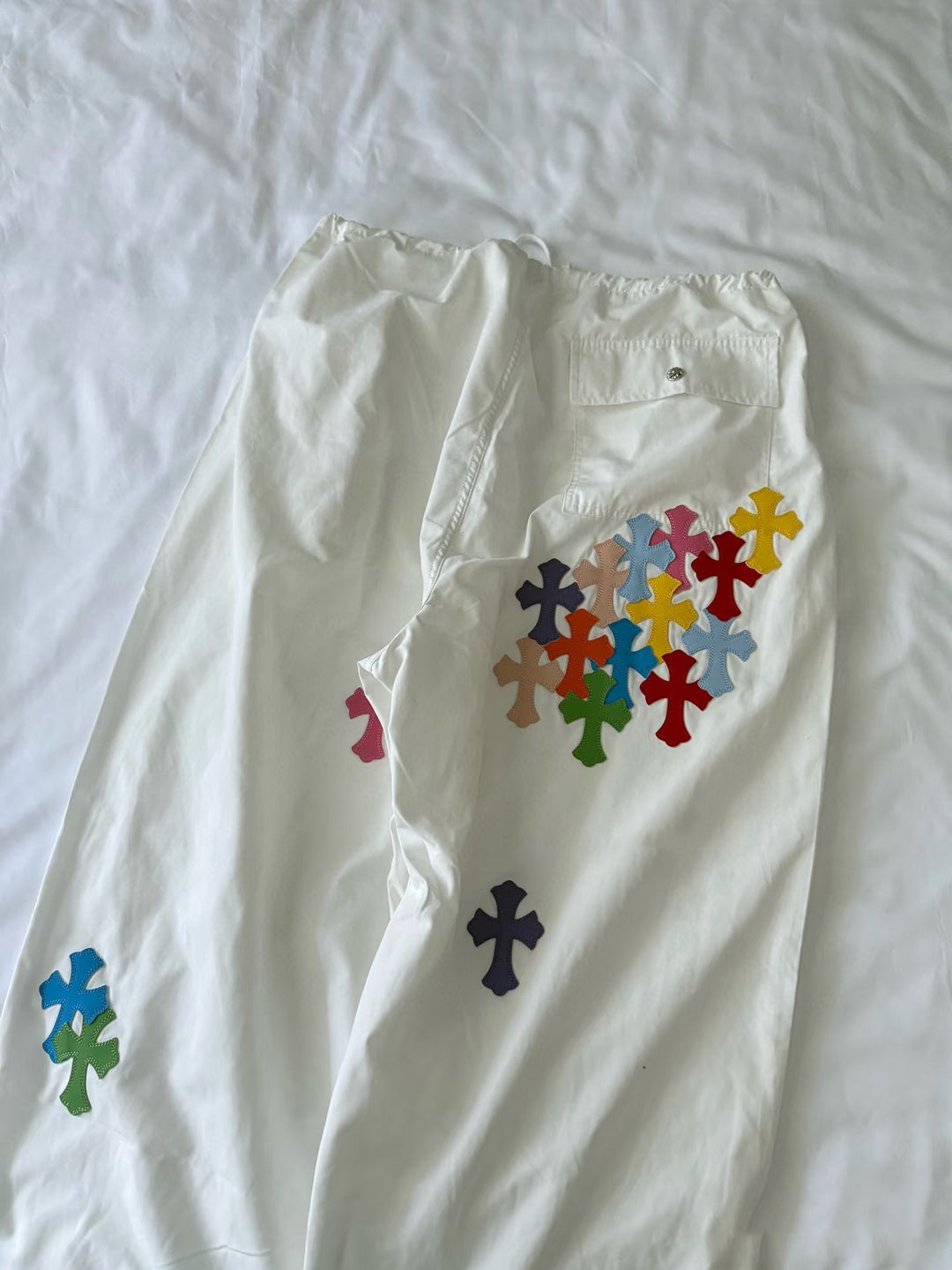 Chrome Hearts Retro Wide-Leg Casual Pants