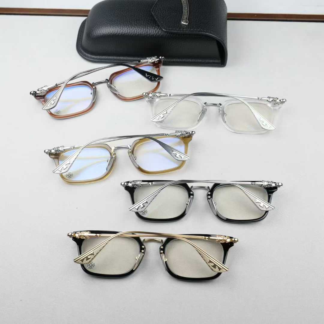 Chrome Hearts SNAT acetate and metal glasses