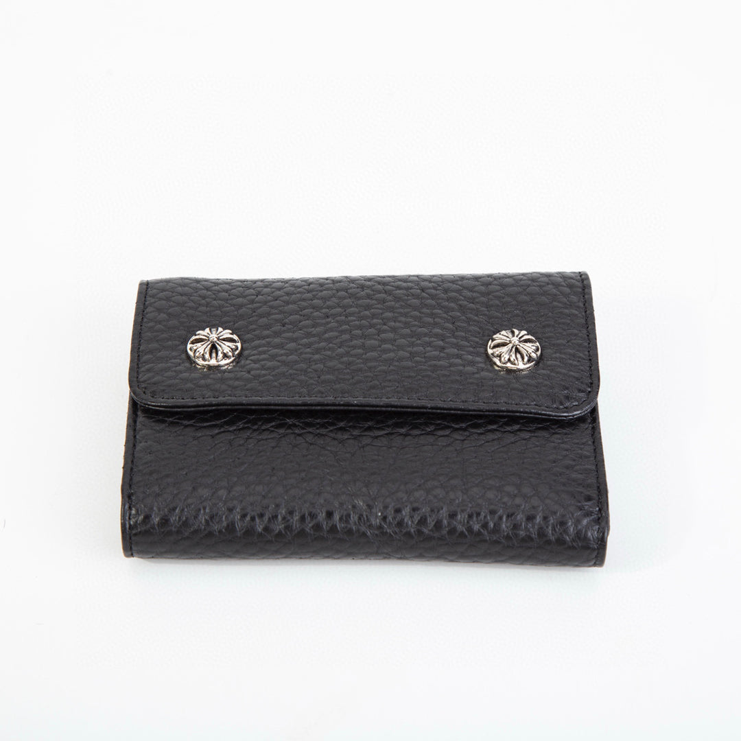 Chrome Hearts snap closure multi-functional clutch wallet