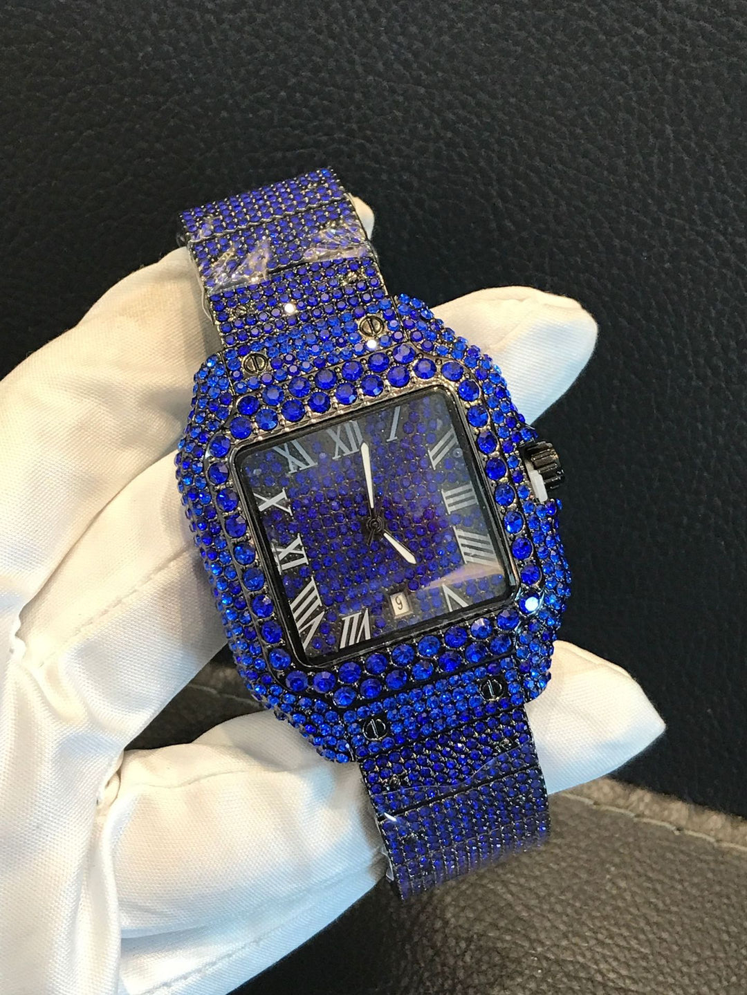 Hip hop full diamond men's watch