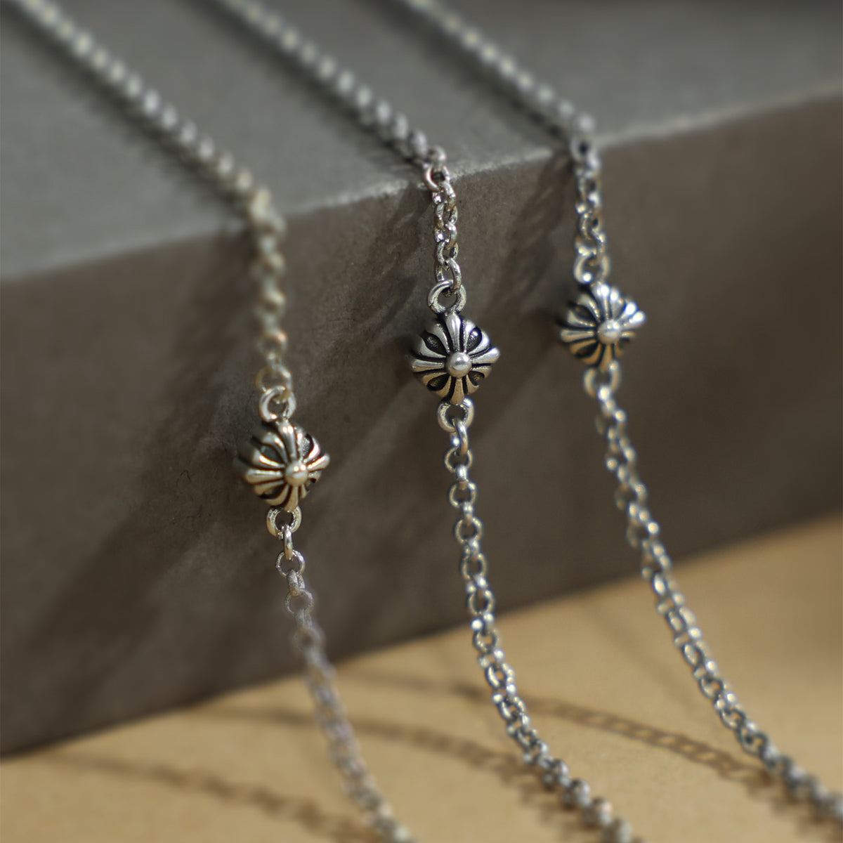 chrome hearts cross clavicle chain