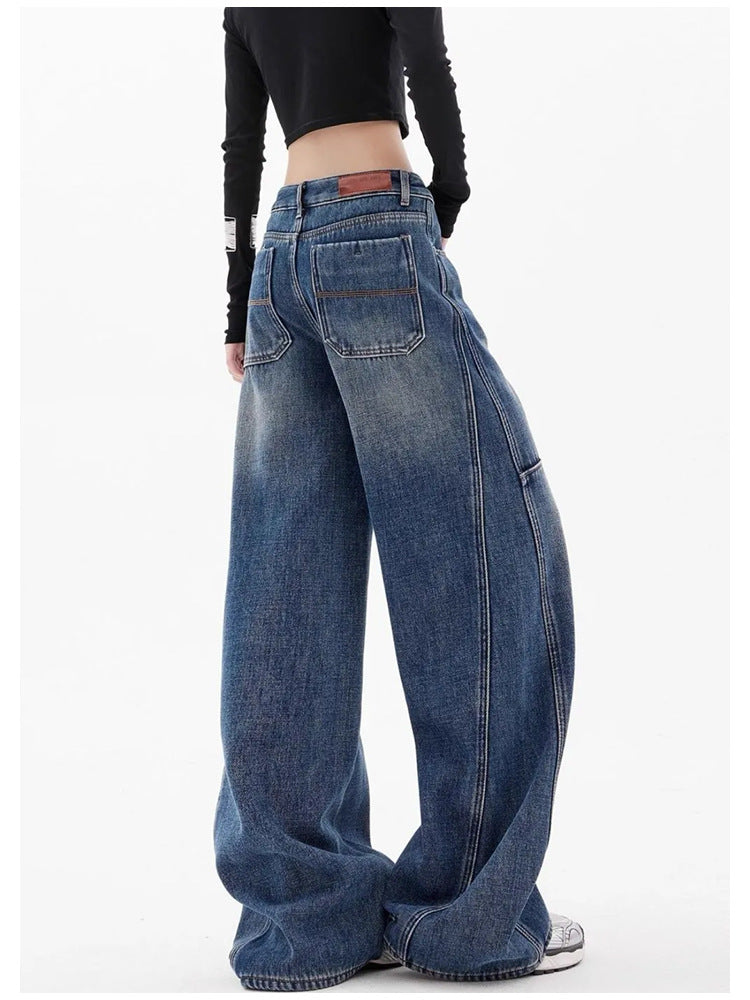 High-Waisted, Loose Fit, Slimming, Floor-Length Wide-Leg Pants