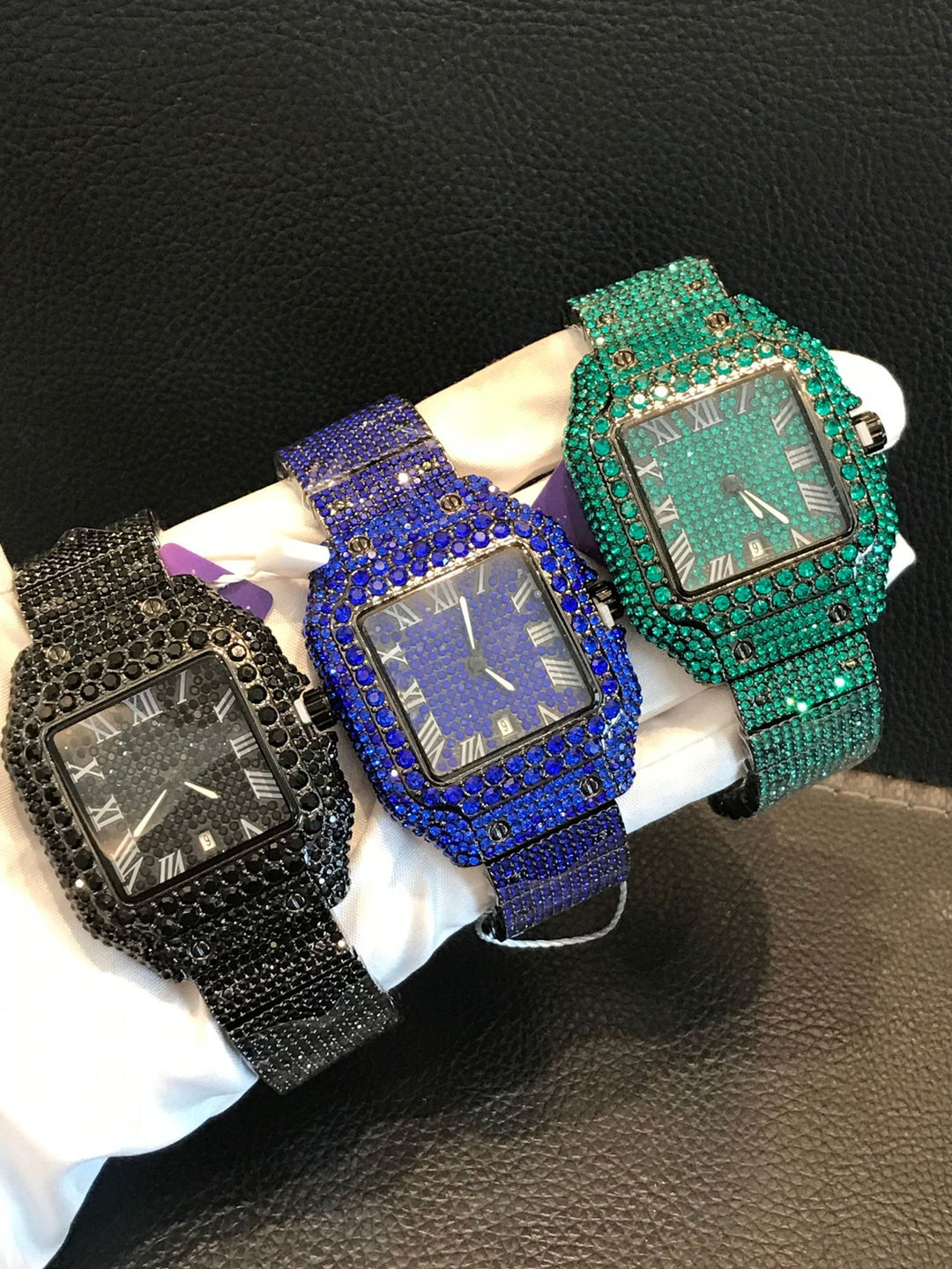 Hip hop full diamond men's watch