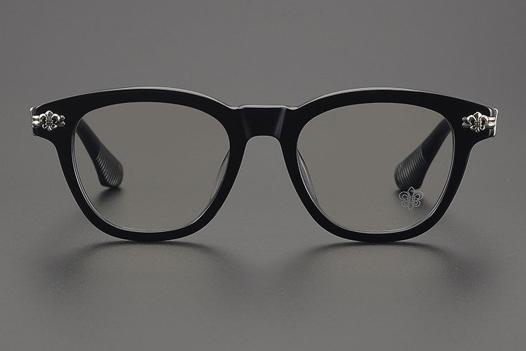 Chrome Hearts- Retro Black Frame Glasses