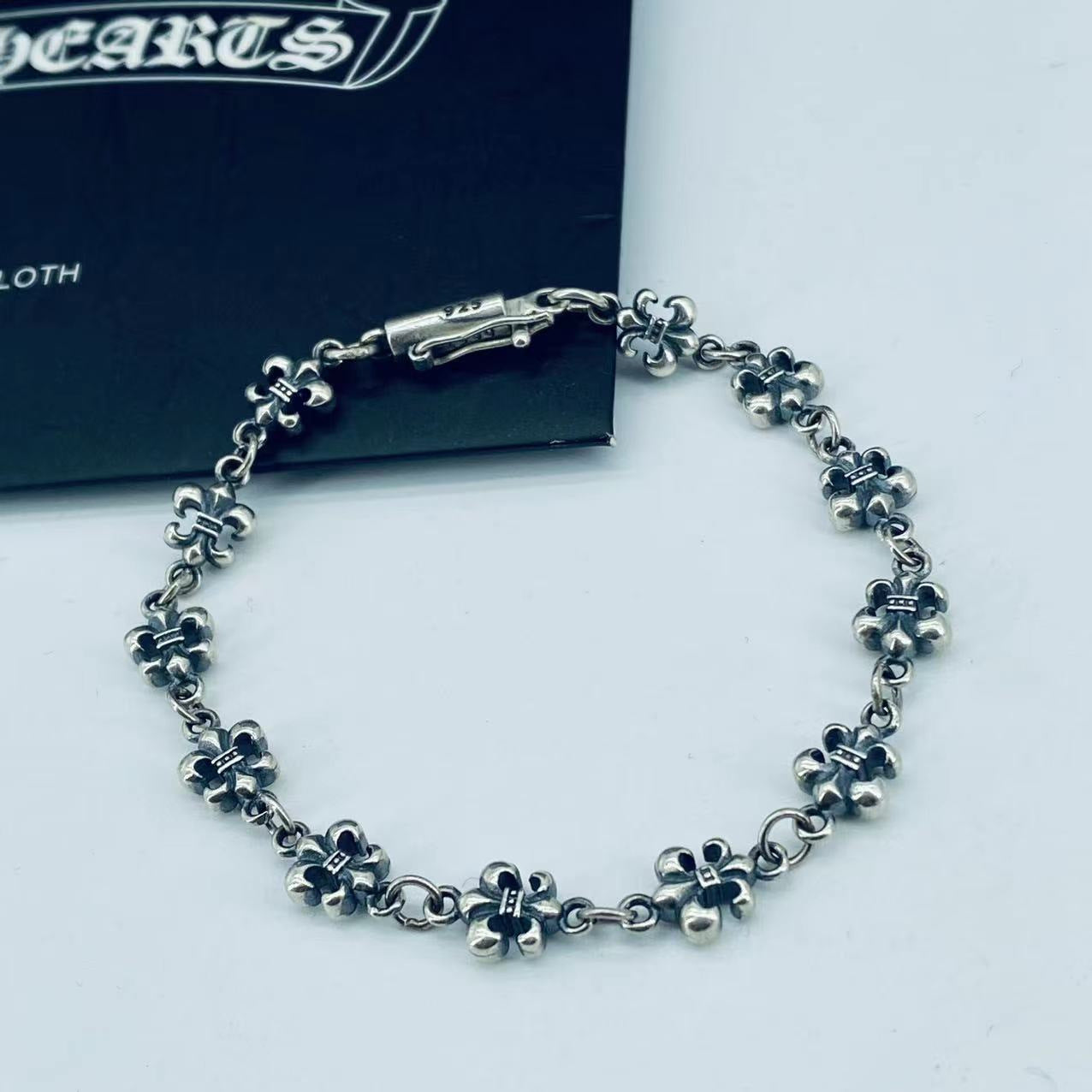 chrome hearts cross anchor bracelet