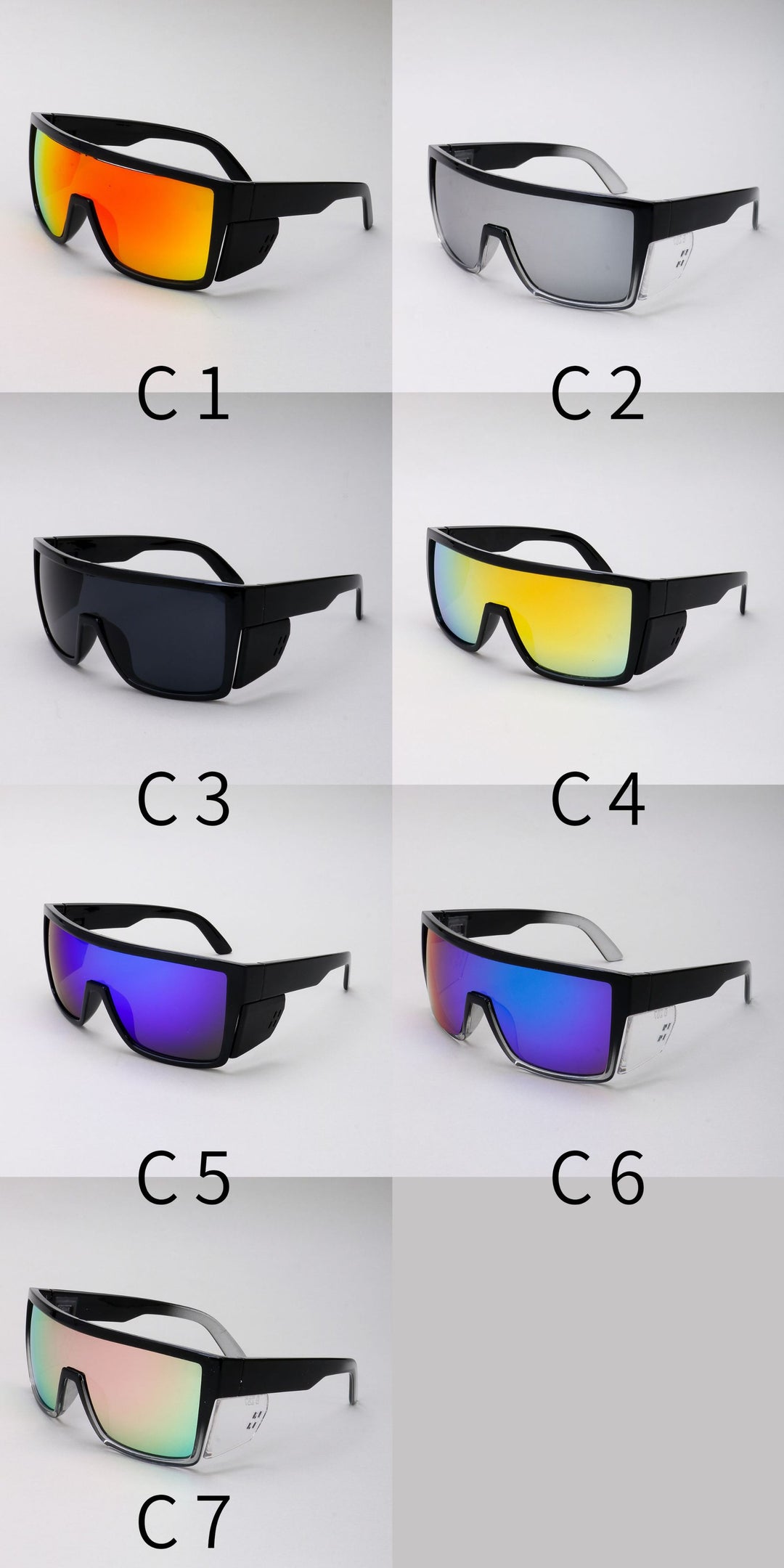 Sports full-rim cycling windproof sunglasses