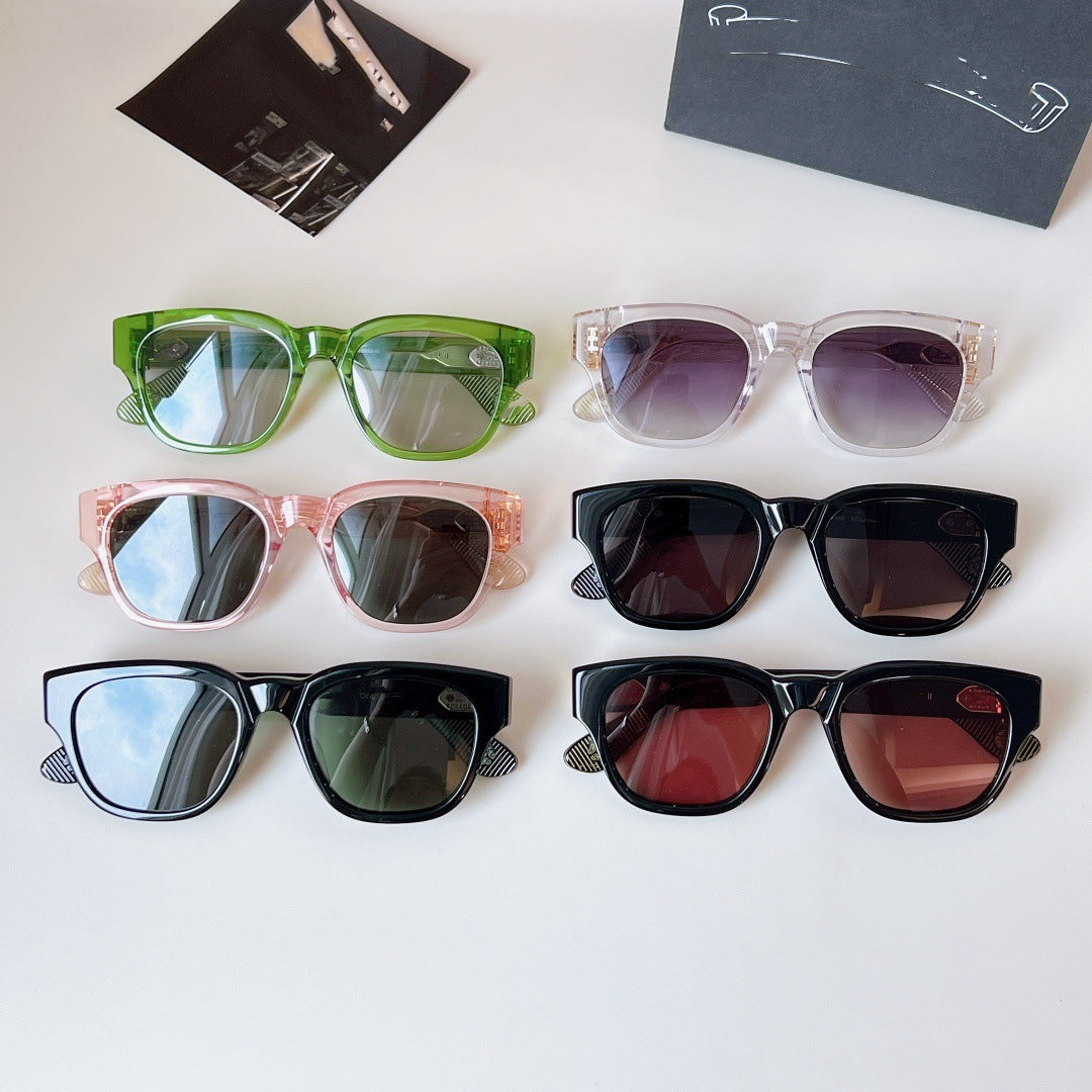 Chrome Hearts Round-Frame Sunglasses for Trendy Men