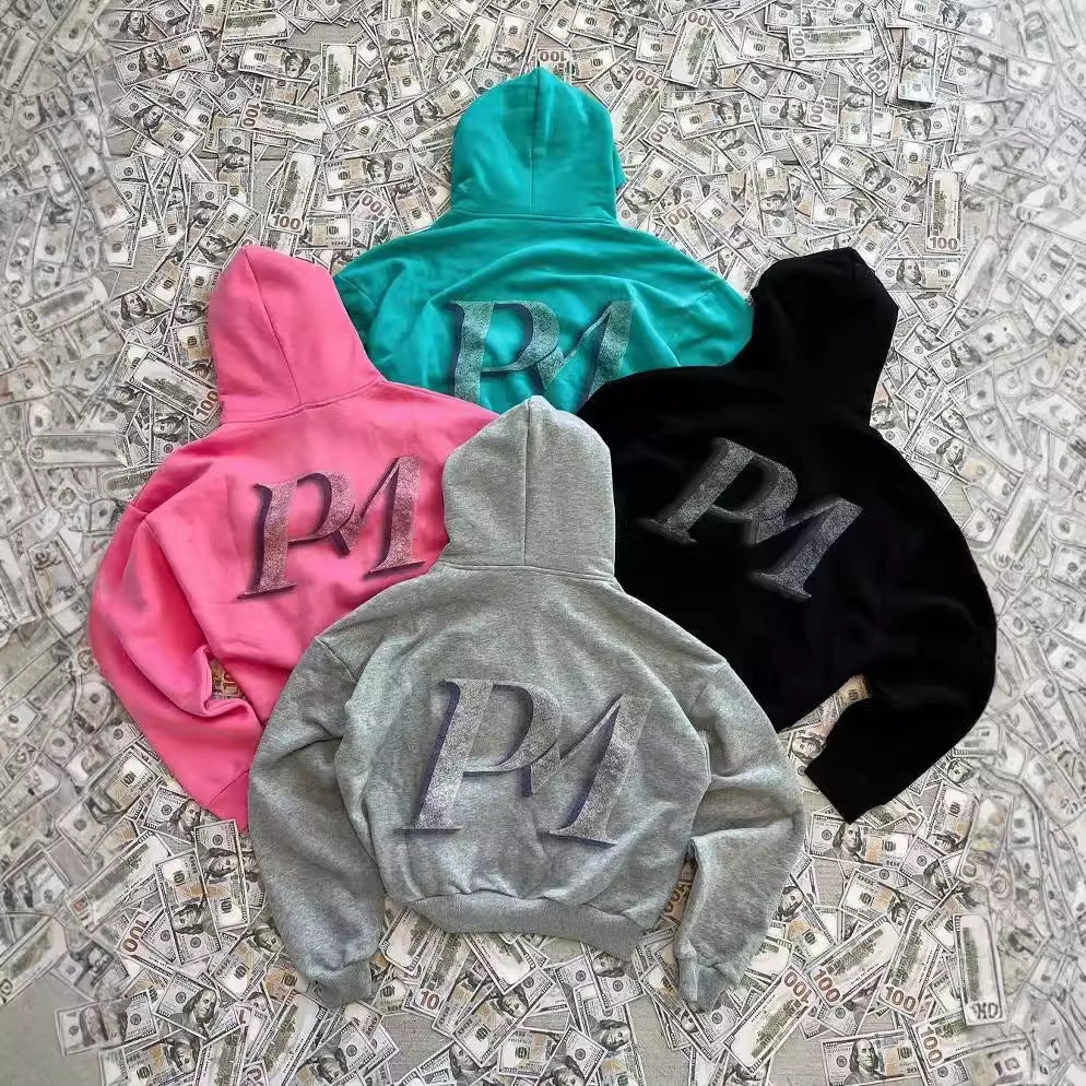 Social Security Money Graphic Zip Hoodie