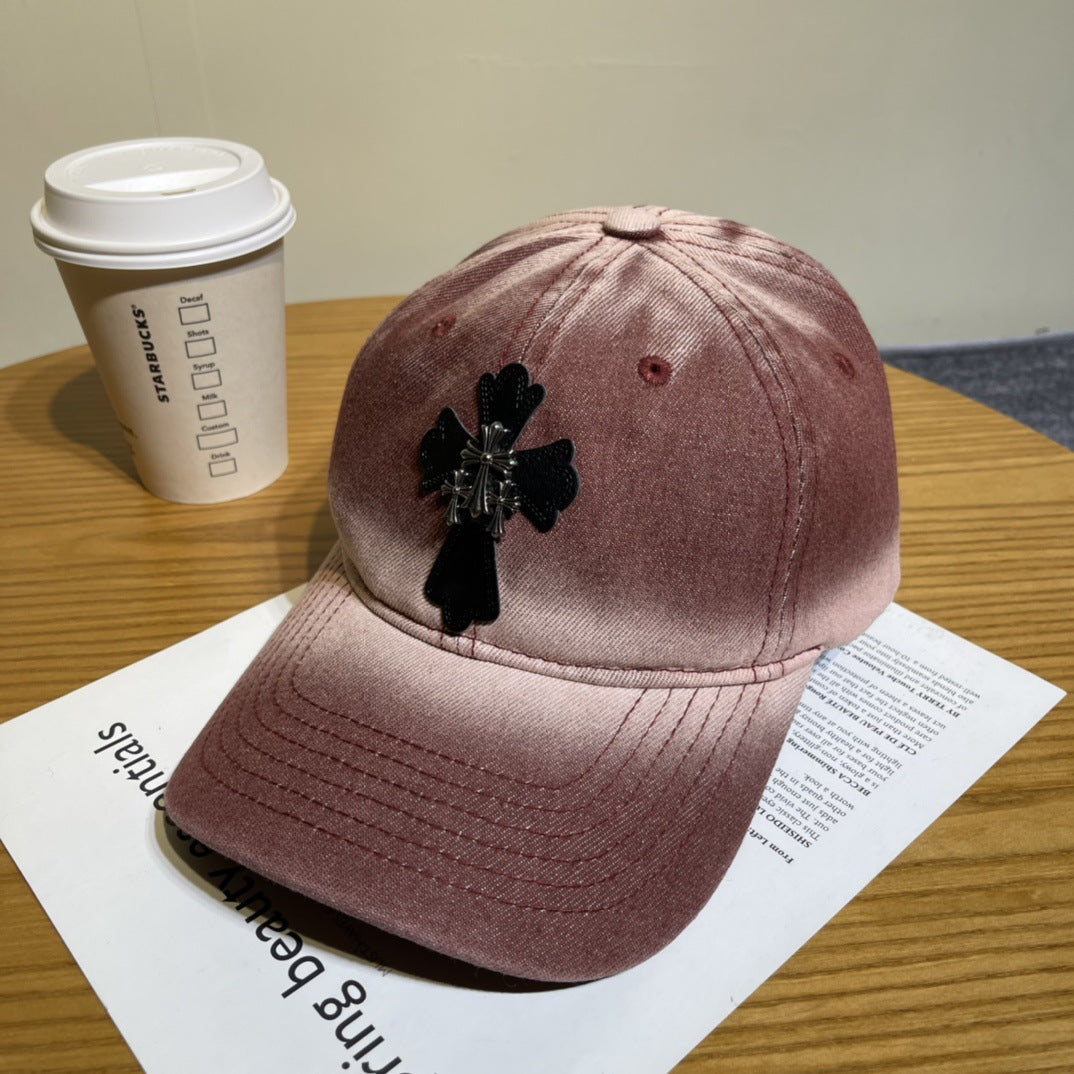 Chrome Hearts Ripped Denim Baseball Cap