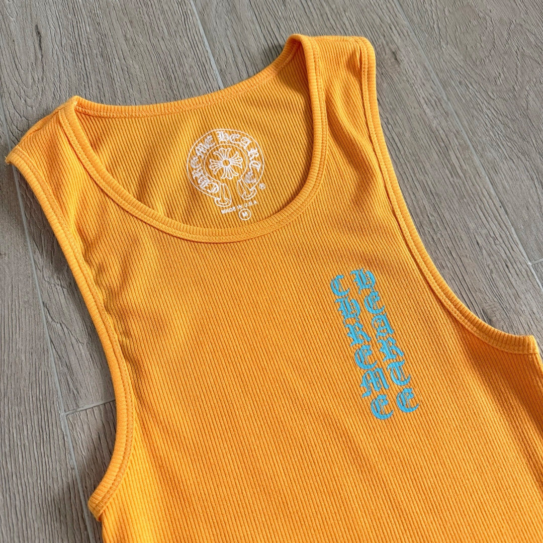 Chrome Hearts Yellow T-Style Printed Vest