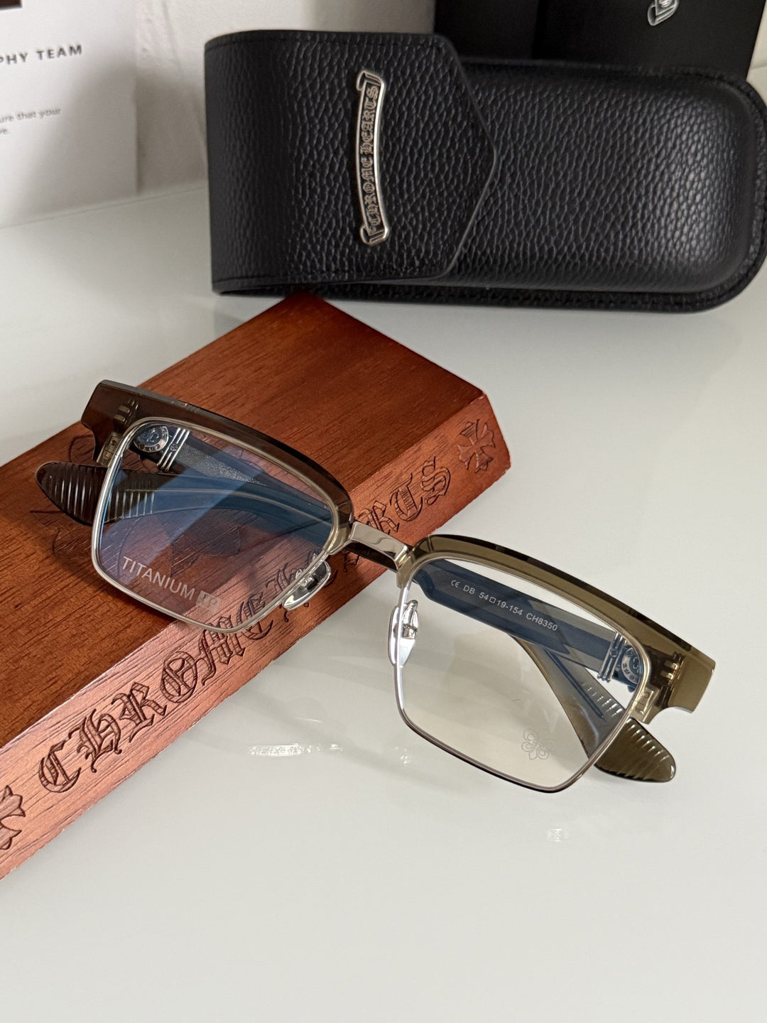 Chrome Hearts Heavy Industries Business Titanium Frame Eyeglasses
